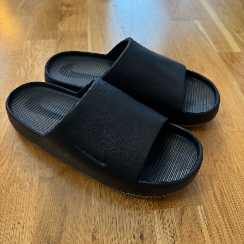Black Slide Sandals - Picture 3 of 10
